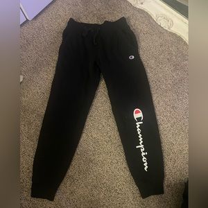 black champion sweatpants slightly worn
